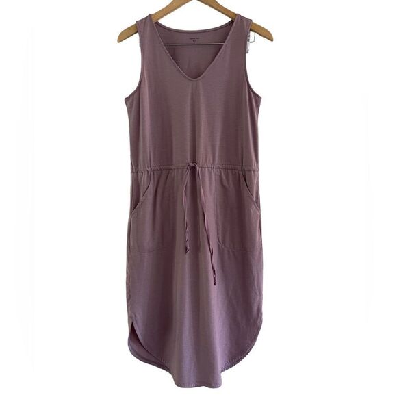 Garnet Hill Recycled Easy Knit Tank Dress in Lavender Purple Size Small - Picture 2 of 7